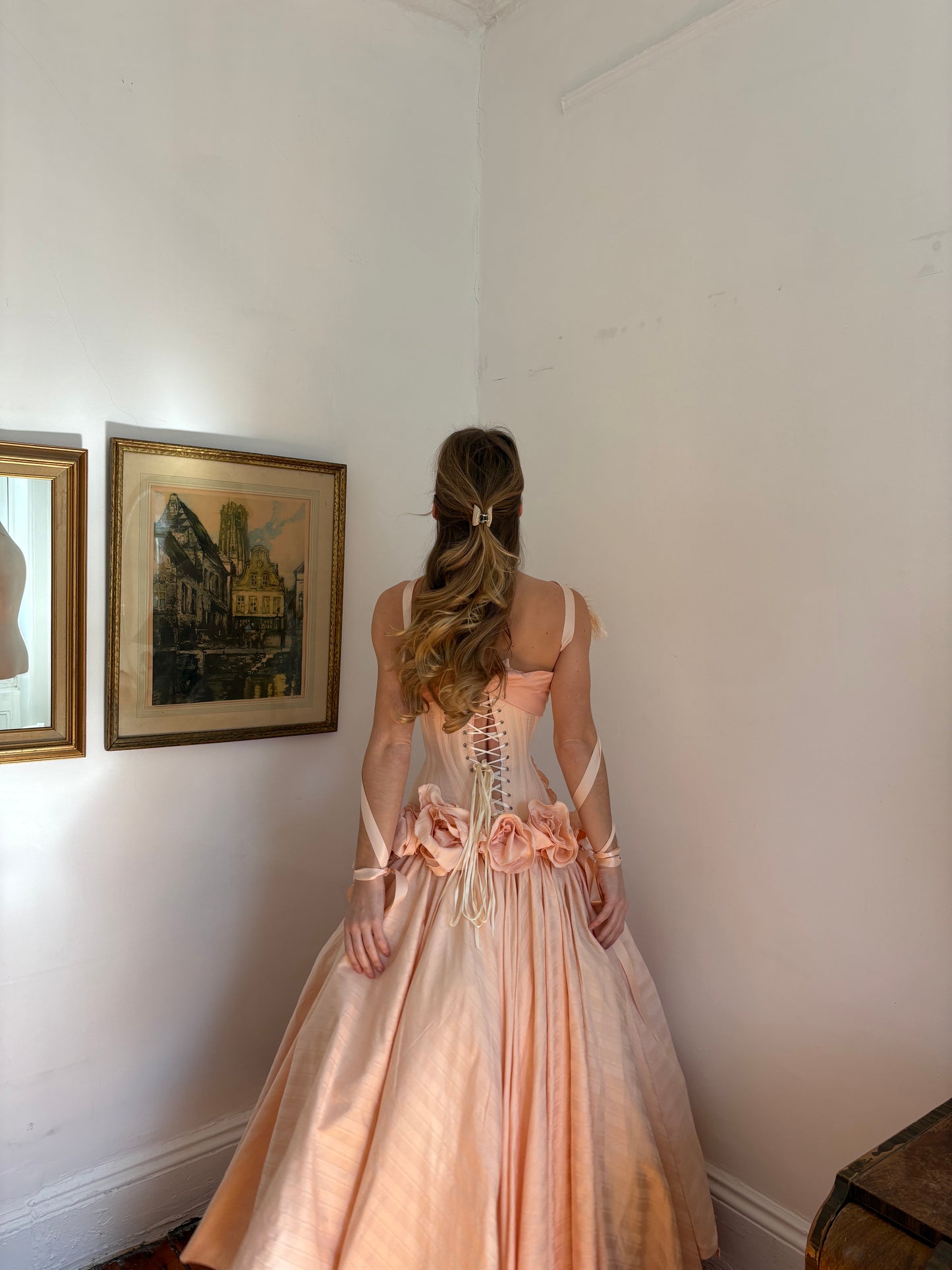 Pink Roses Gown