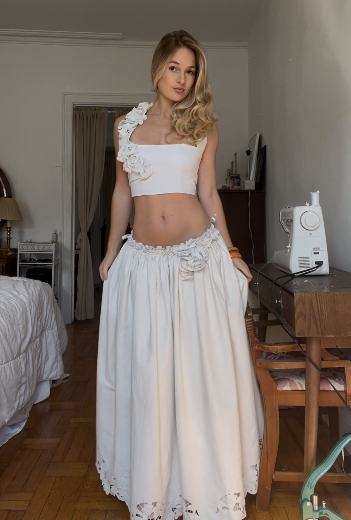 White Two-Piece Set