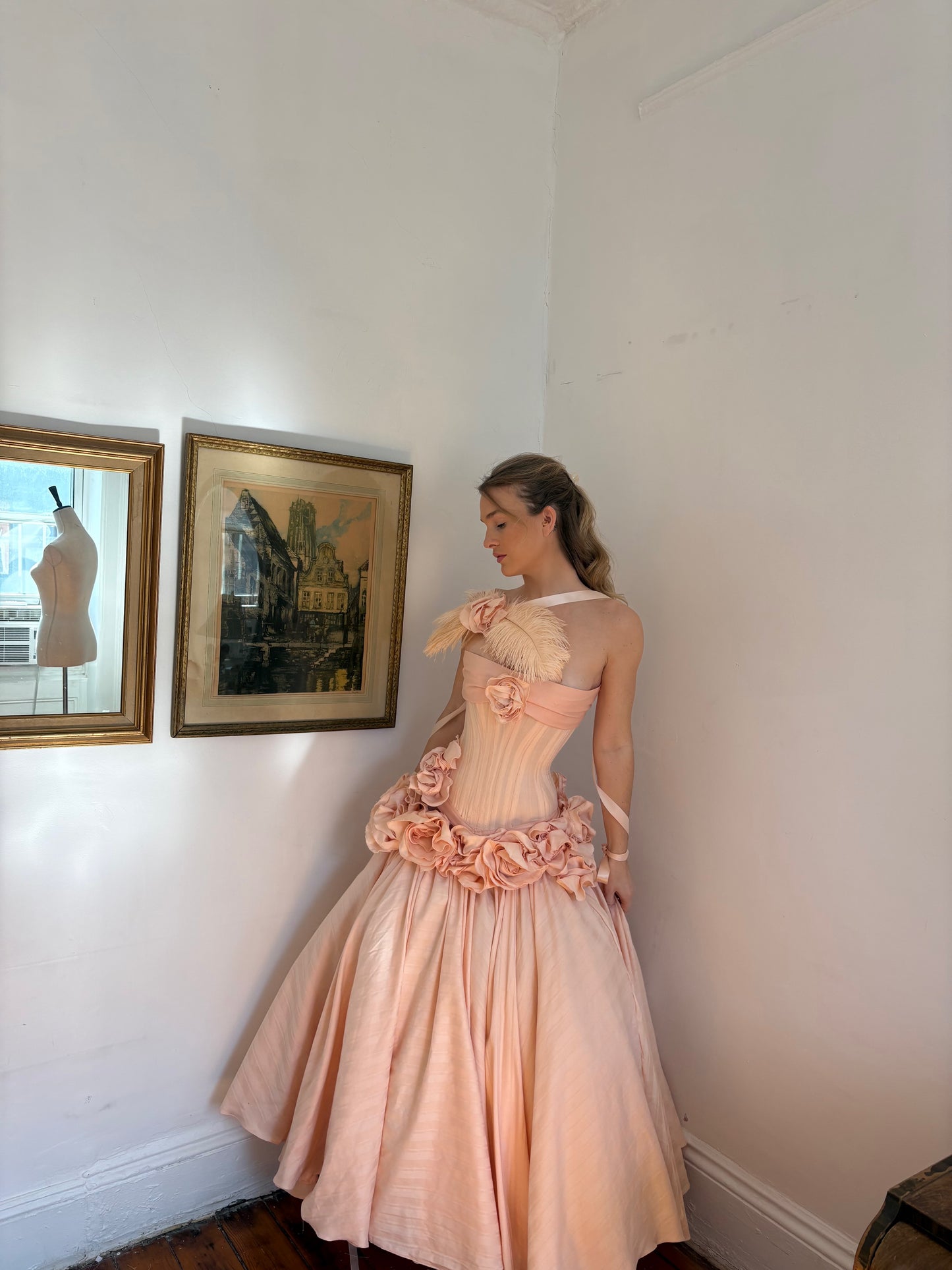 Pink Roses Gown