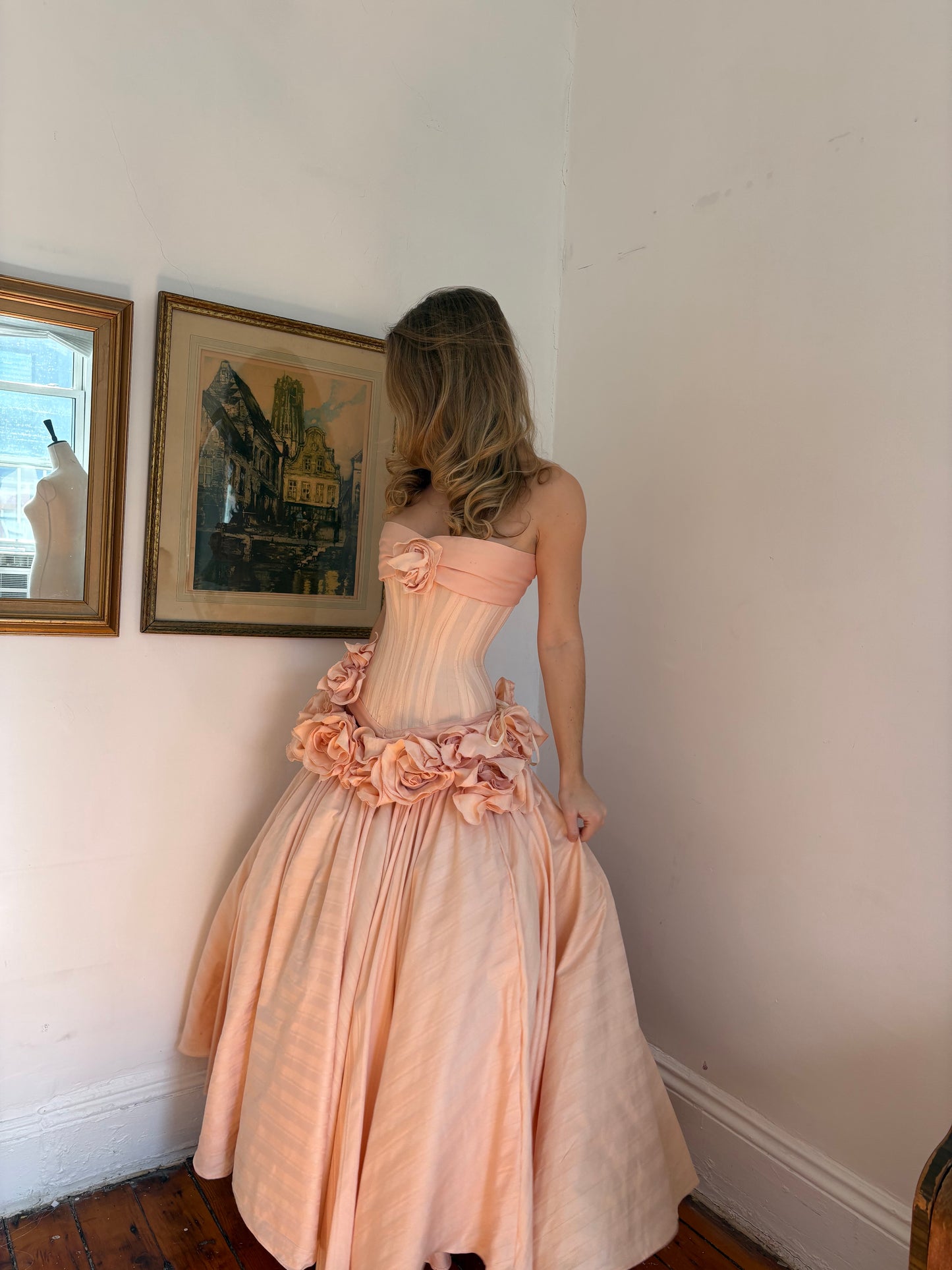 Pink Roses Gown