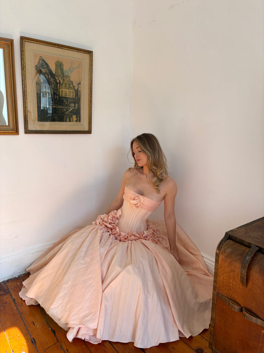 Pink Roses Gown